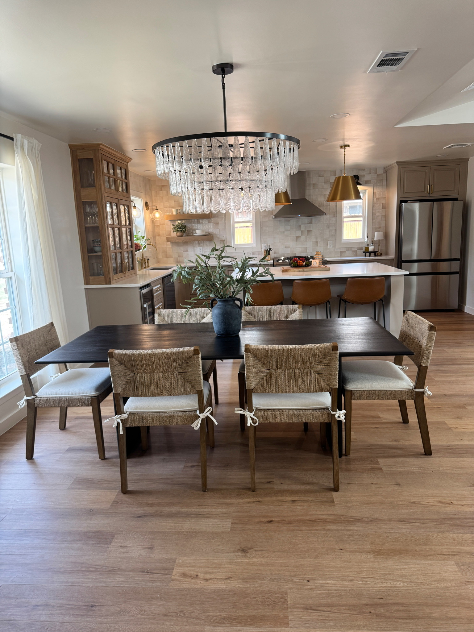 Completed residential project with layered architectural details